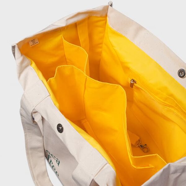 Torba Plażowa naturalna Ano sklep żółty środek